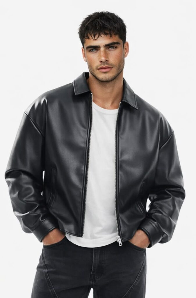 premium leather jacket for men